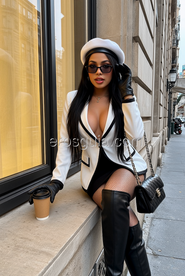 Paula Serrano, escort trans Madrid Colombienne
