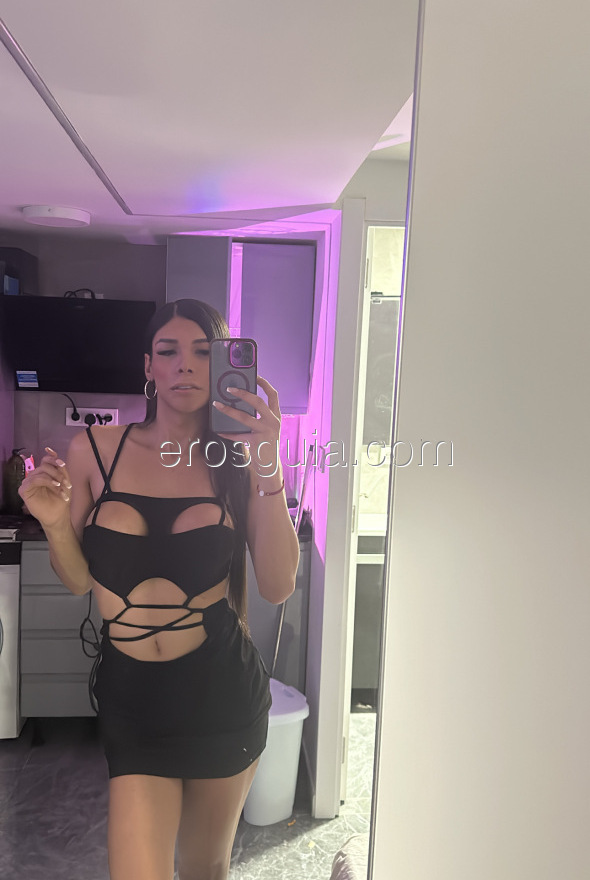 Evelyn Hidalgo, escort trans Madrid Colombienne