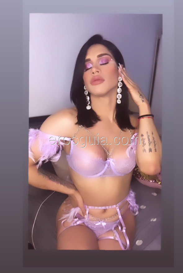 Angélica, escort trans Espagne Colombienne