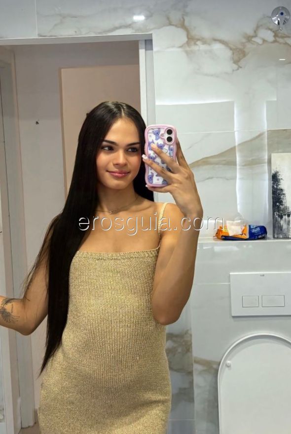 Sara, escort trans Barcelone Colombienne